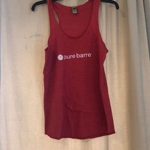 Red Pure Barre tank in size medium